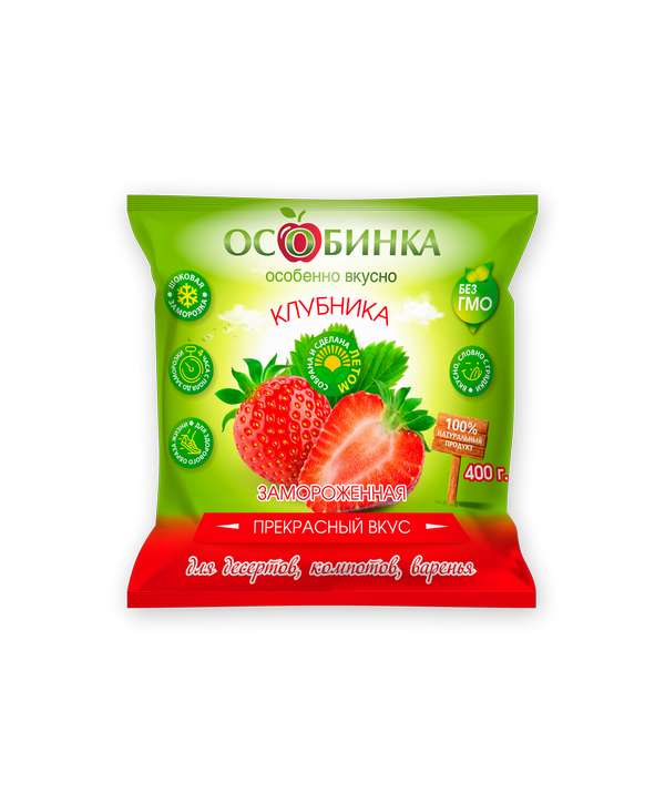 Упаковка Замороженные ягоды - аренда торгового знака Особинка